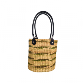 BOLSA TUBULAR CON ASA DE CUERO